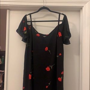 Strappy off the shoulder dress